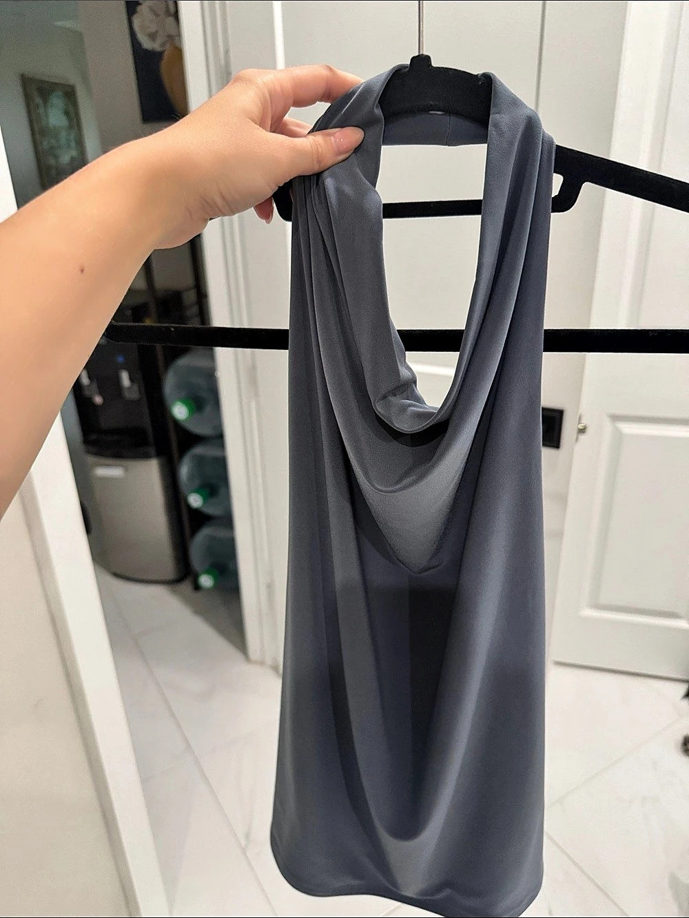Wilfred Smooth Matter™ Tower Halter Top Gray Large